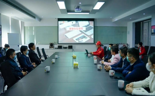 Stable growth of anti-epidemic situation protection operation | District leader Yang Bin and his delegation visited Ausheng Technology for investigation